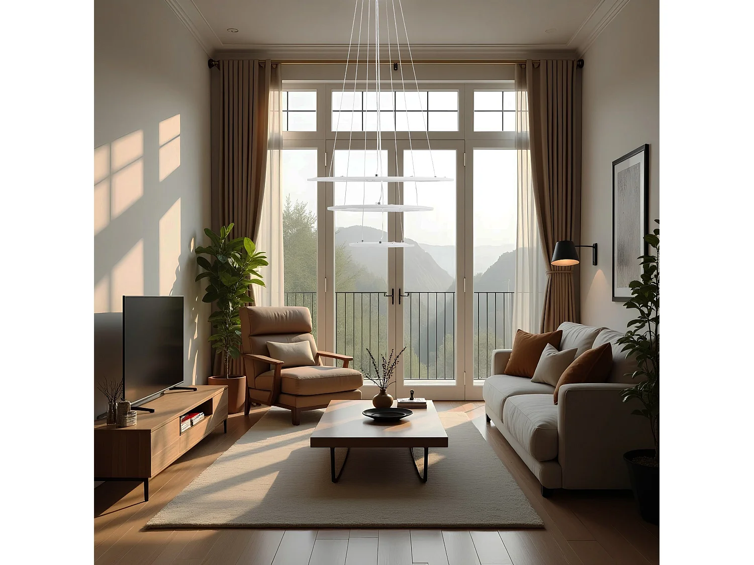 Lampe Suspendue Led Toolight G042-3Cp Gold