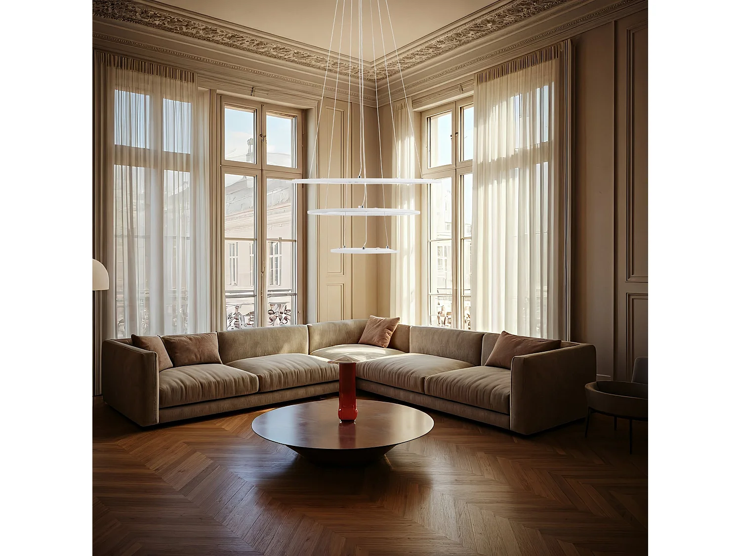 Lampe Suspendue Led Toolight G042-3Cp Gold