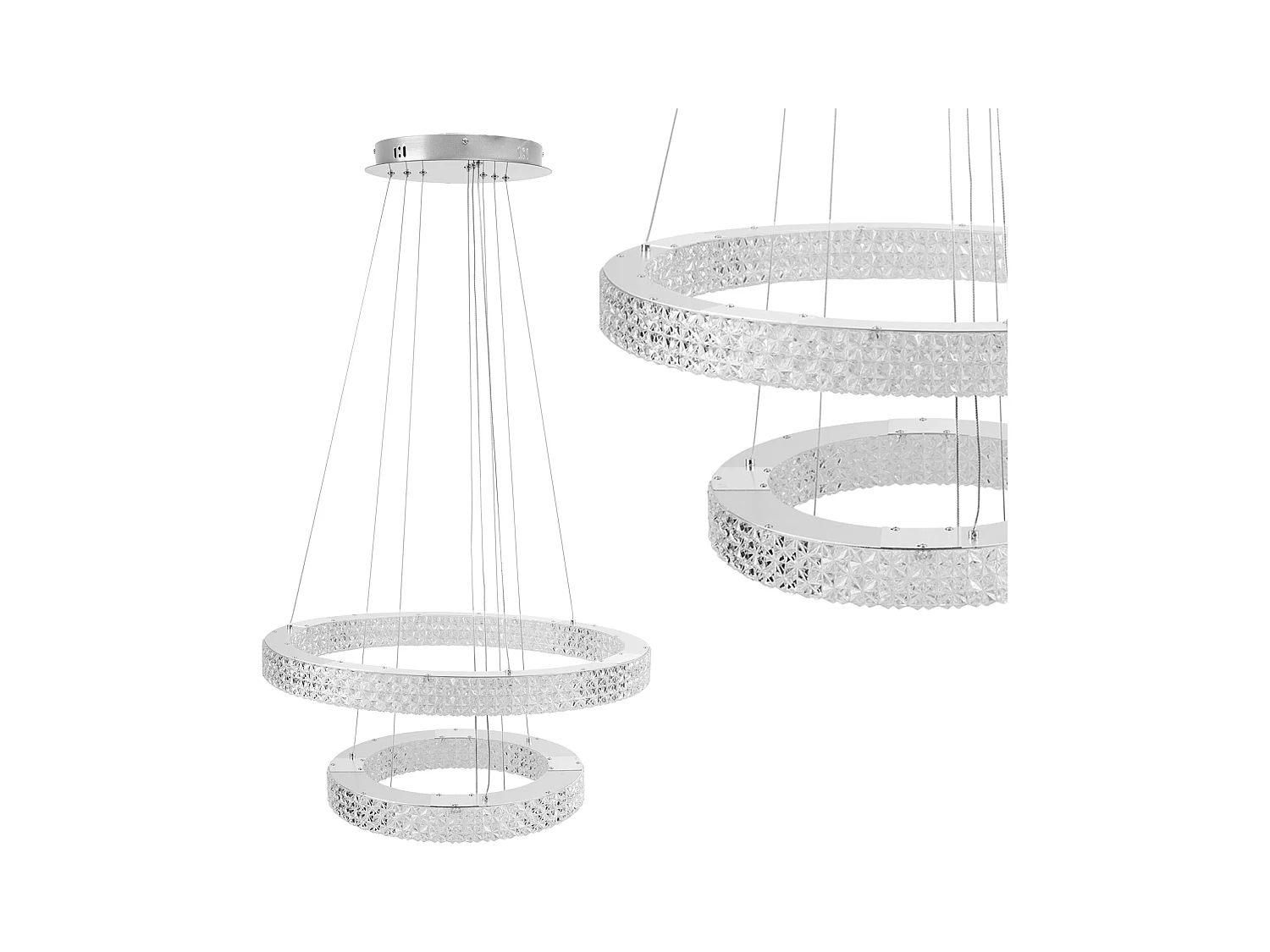 Lampe Suspendue Led Toolight Ms007-Cp Chrome