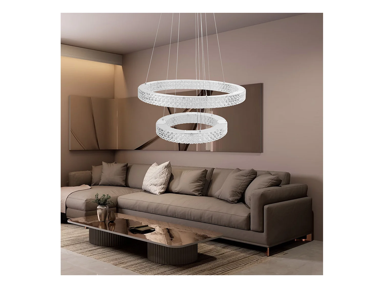 Lampe Suspendue Led Toolight Ms007-Cp Chrome