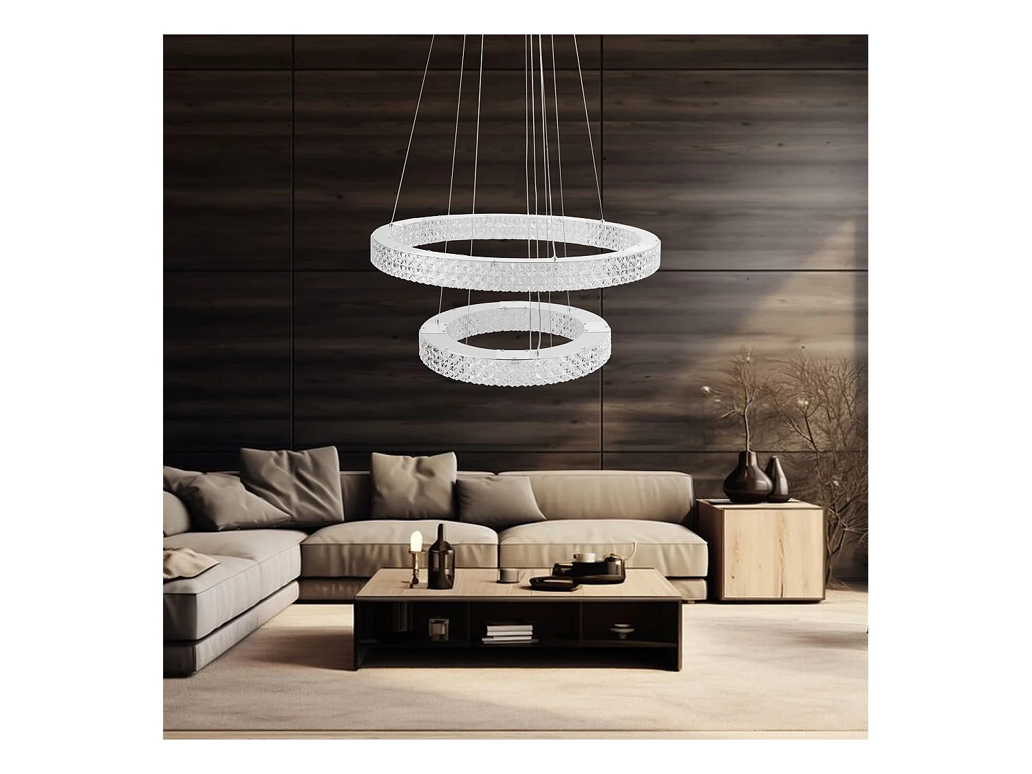 Lampe Suspendue Led Toolight Ms007-Cp Chrome