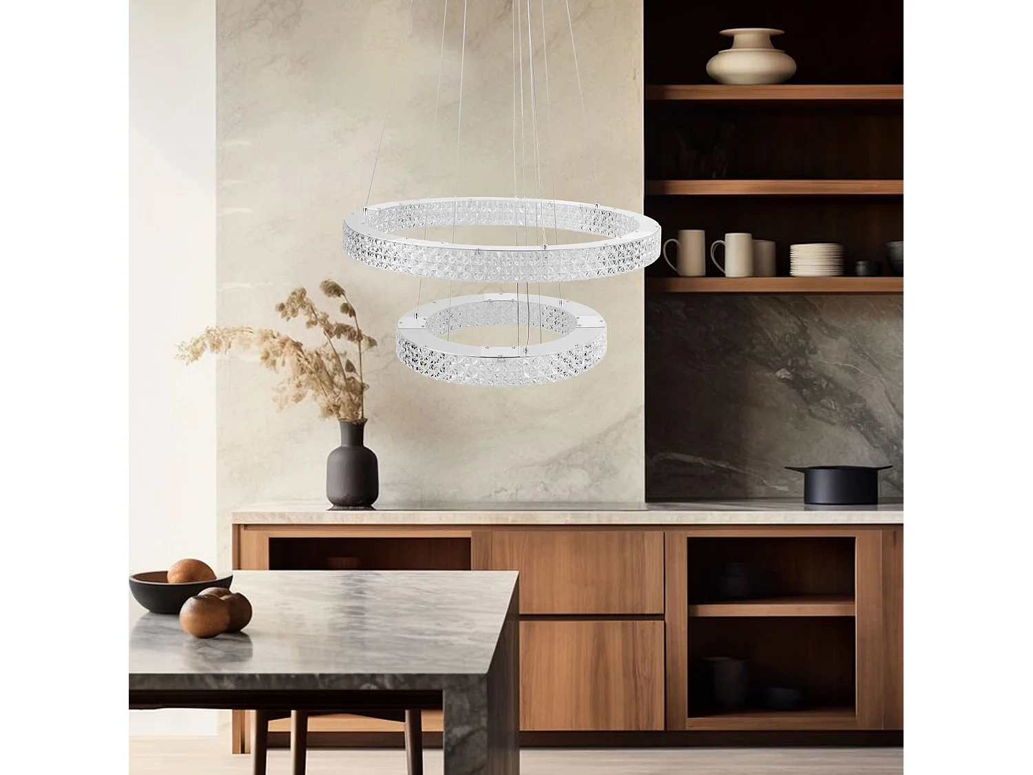 Lampe Suspendue Led Toolight Ms007-Cp Chrome