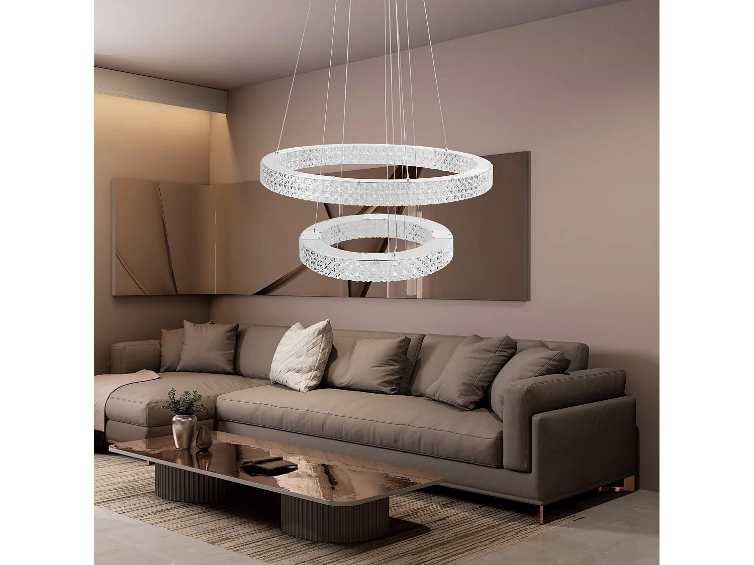 Lampe Suspendue Led Toolight Ms007-Cp Chrome