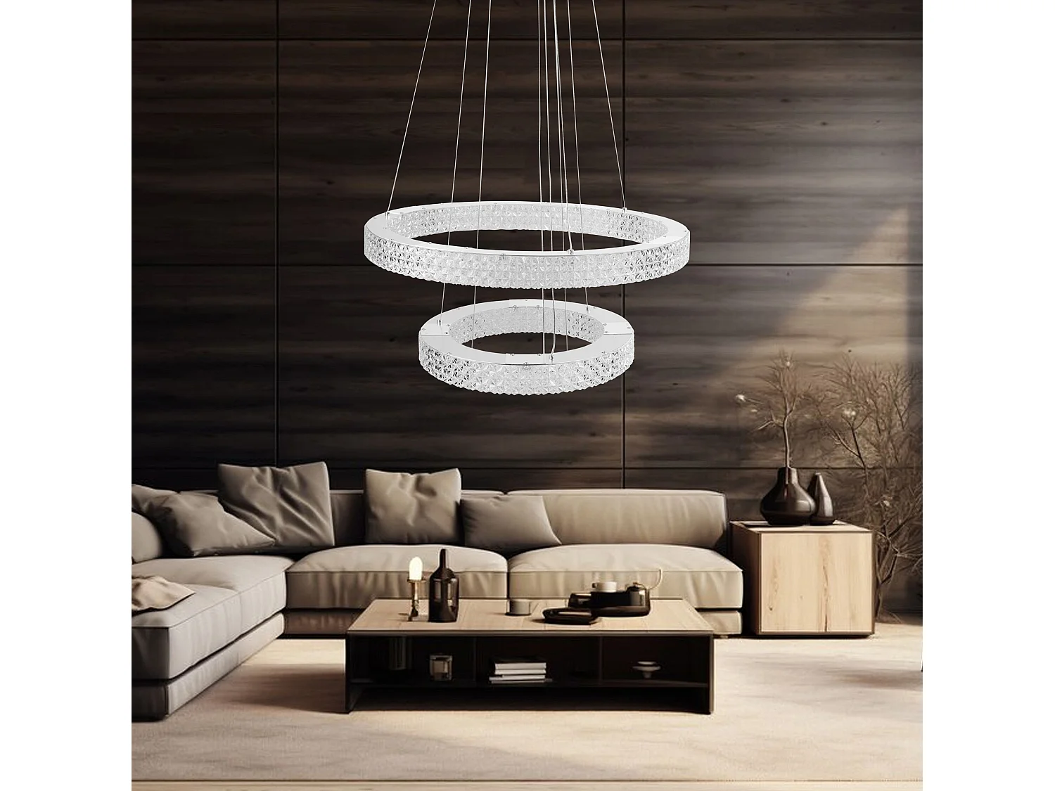 Lampe Suspendue Led Toolight Ms007-Cp Chrome