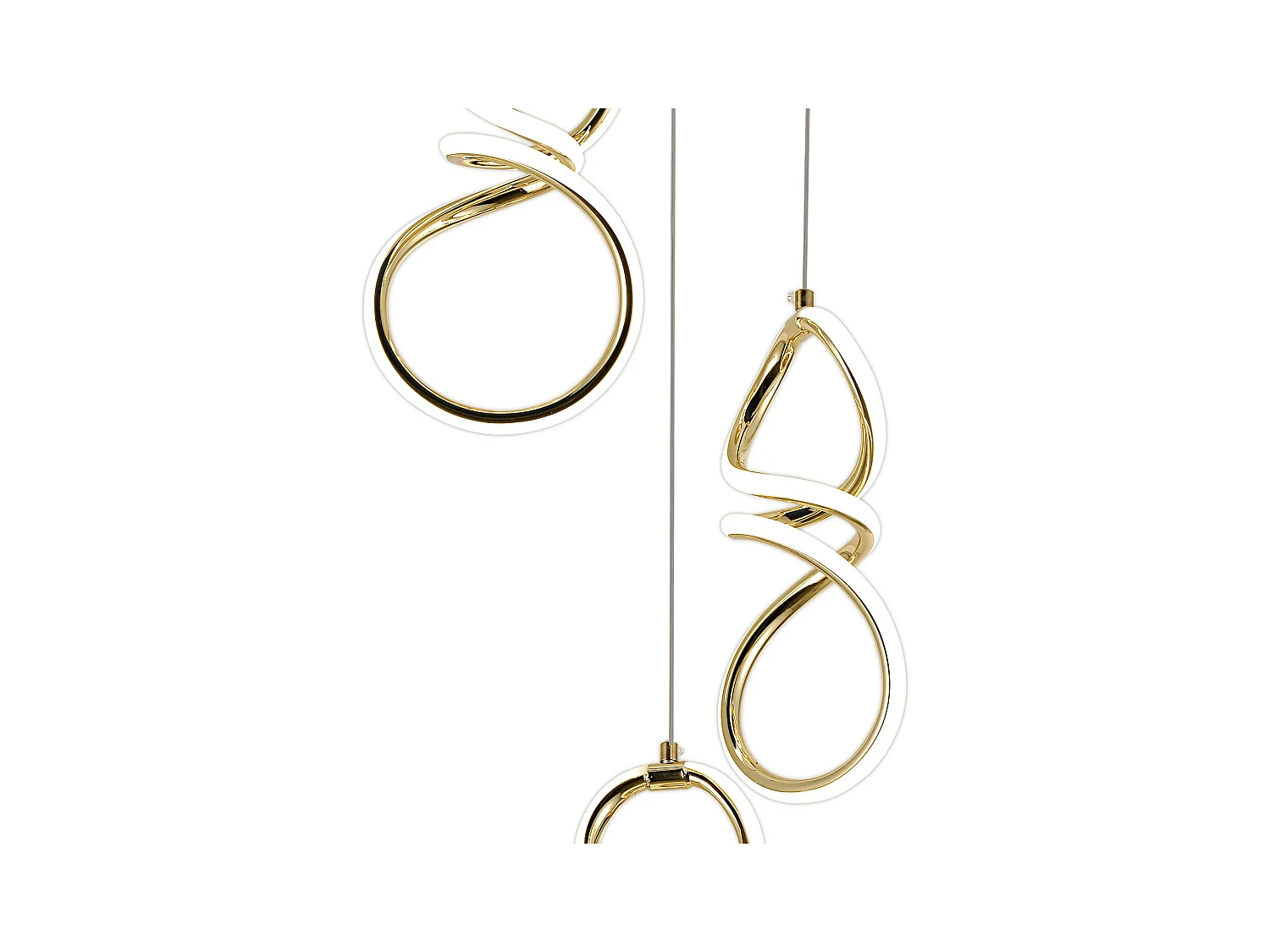 Lampe Suspendue Led Toolight G073-3Cpr Gold