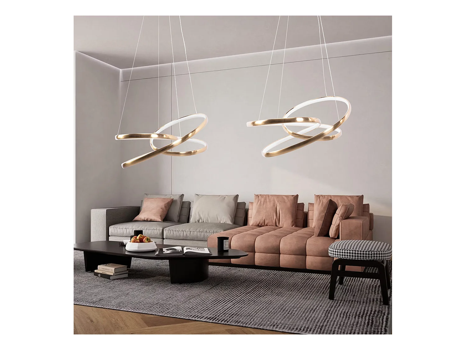 Hanglamp Led Toolight G005-Cp Gold