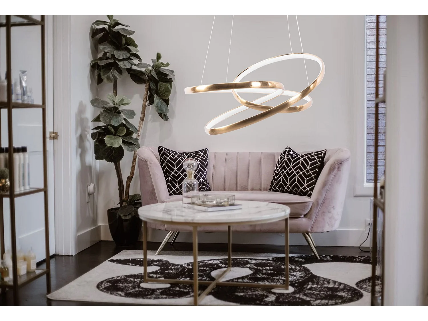 Lampe Suspendue Led Toolight G005-Cp Gold