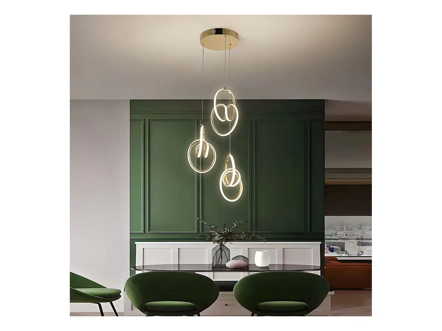 Hanglamp Led Toolight G082-3Cpr Gold