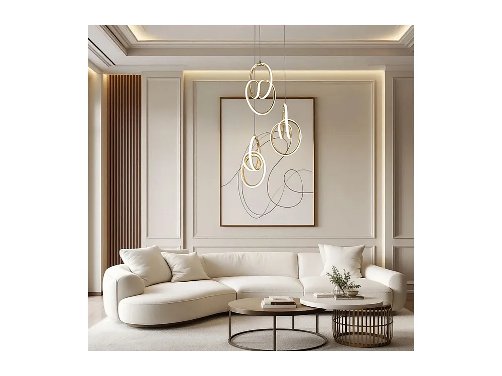 Hanglamp Led Toolight G082-3Cpr Gold