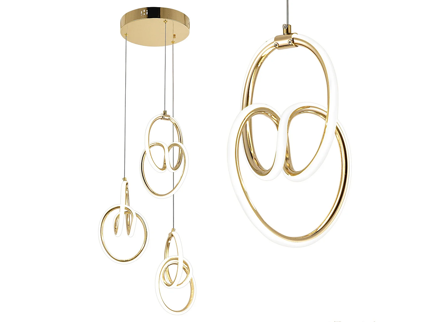 Lampe Suspendue Led Toolight G082-3Cpr Gold