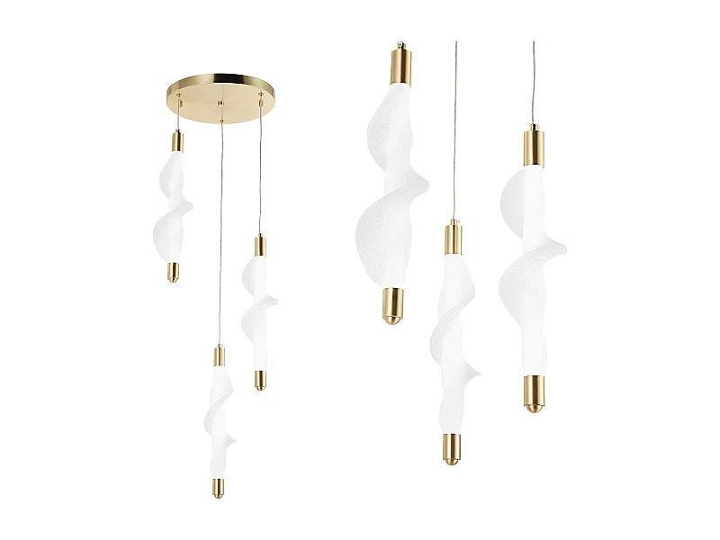 Hängelampe Led Toolight G009-3Cpr White Gold