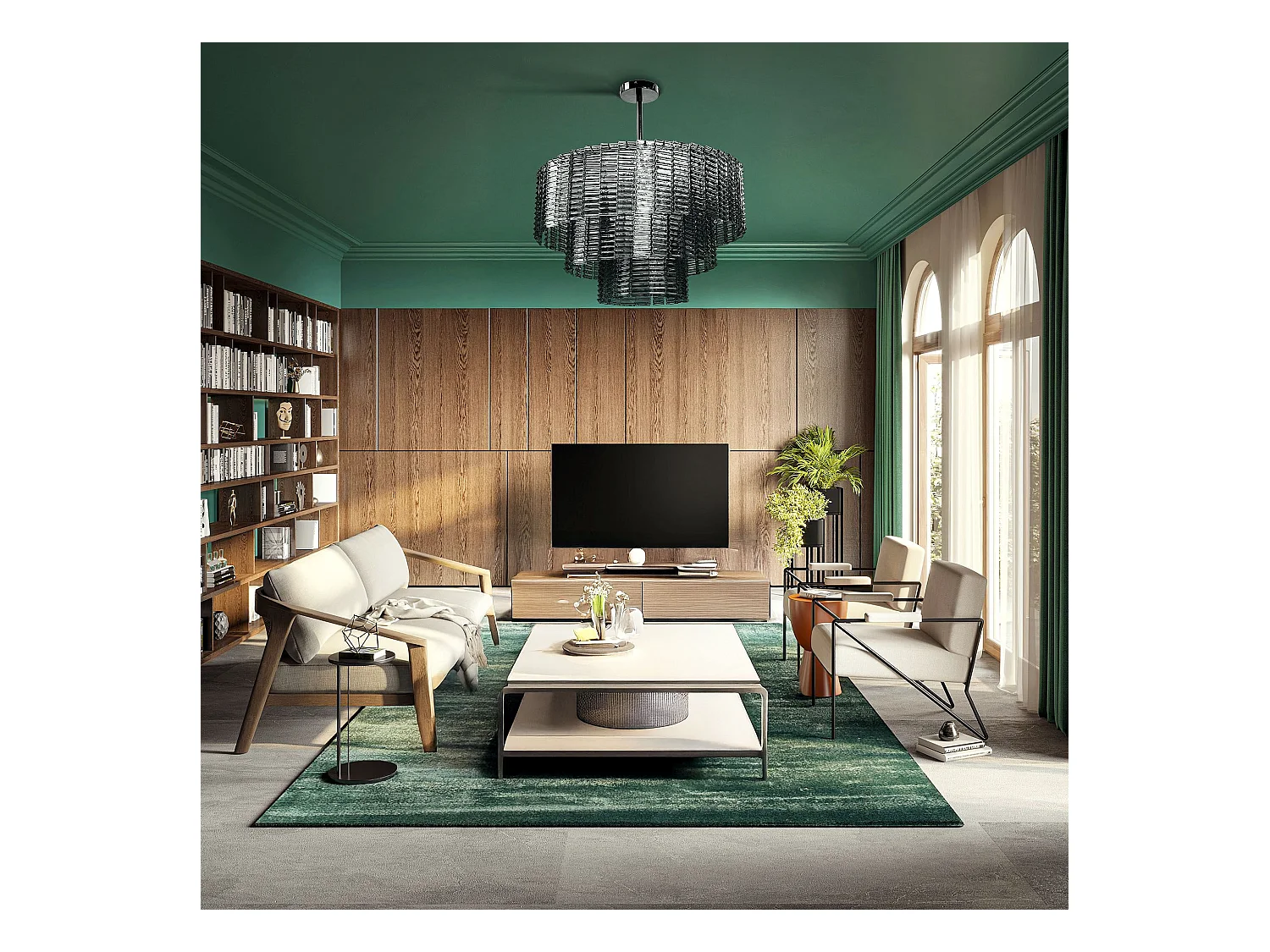 Lampe Suspendue Toolight App1678-8Cp Grey