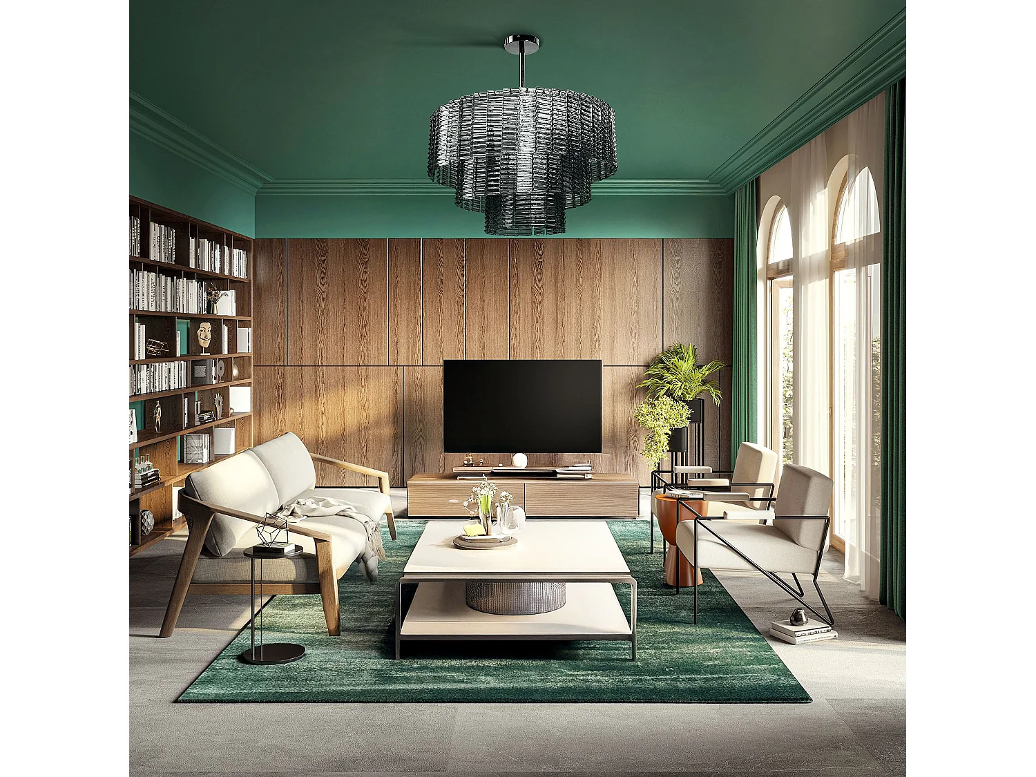 Lampe Suspendue Toolight App1678-8Cp Grey