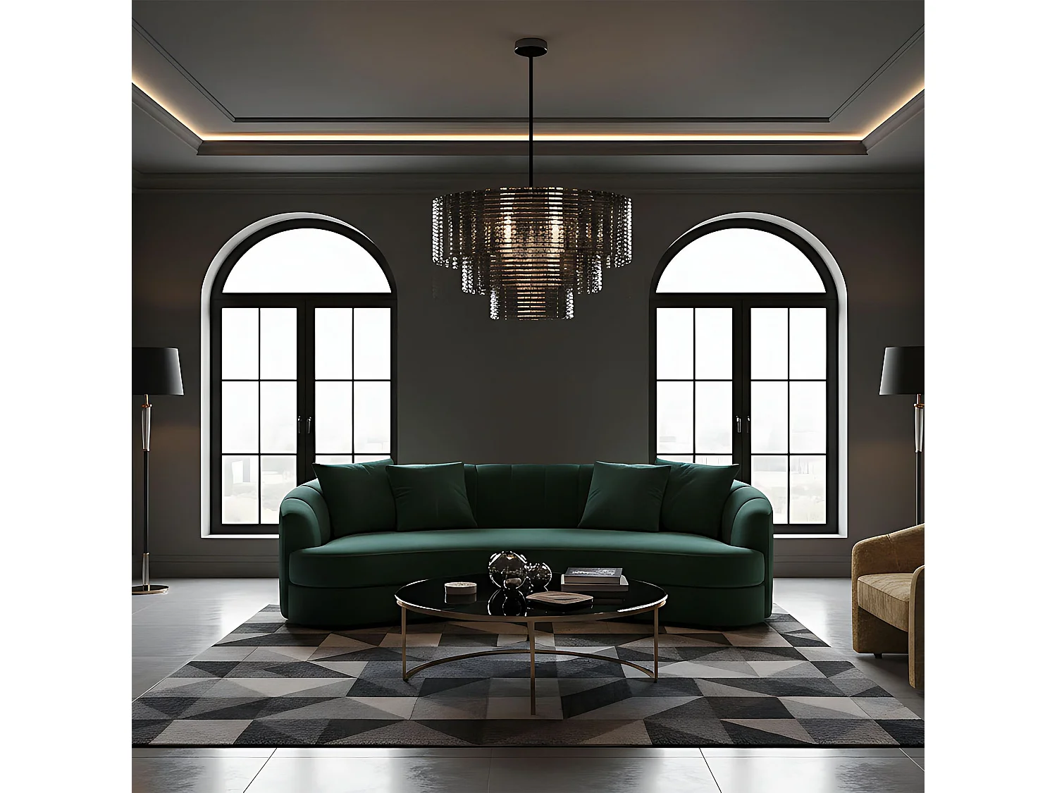 Candeeiro Suspenso Toolight App1678-8Cp Grey