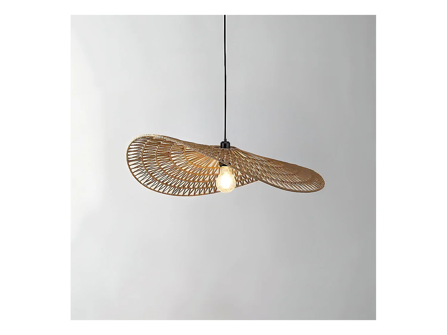 Lampe Suspendue Toolight App1739-1Cp Beige 50Cm