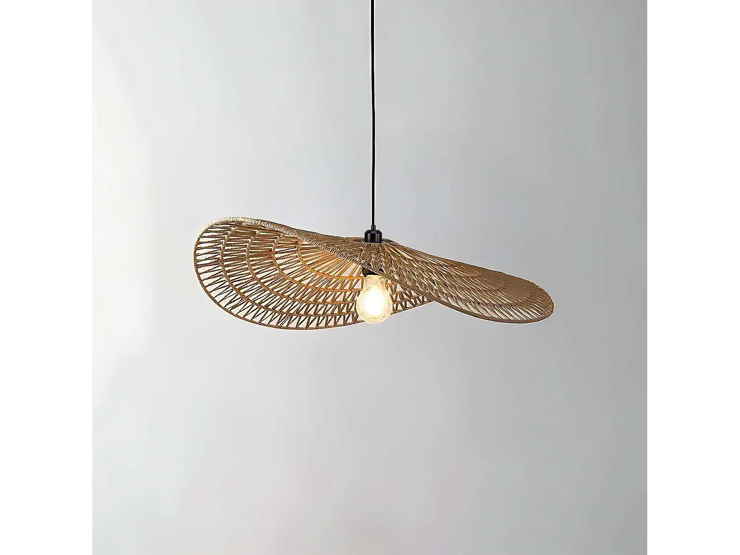 Lampe Suspendue Toolight App1739-1Cp Beige 50Cm