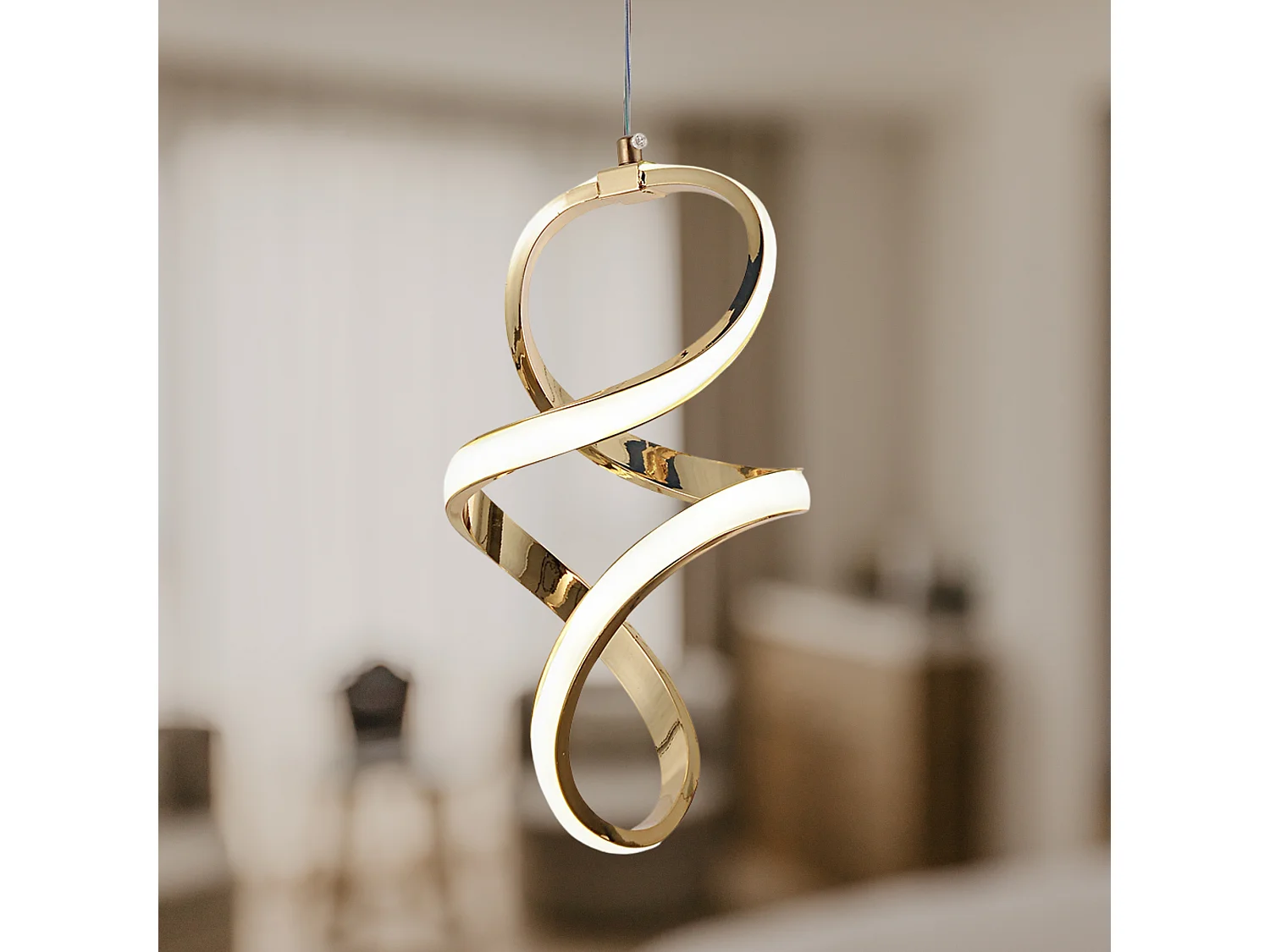 Hanglamp Led Toolight G074-1Cp Gold