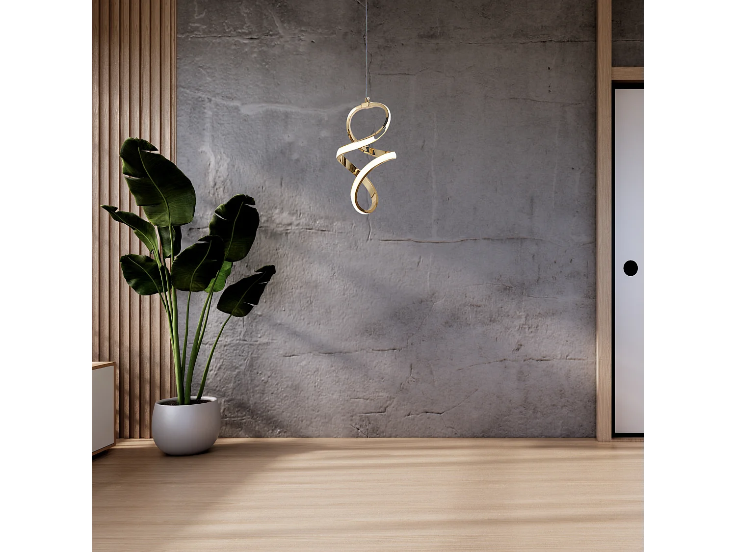 Lampe Suspendue Led Toolight G074-1Cp Gold