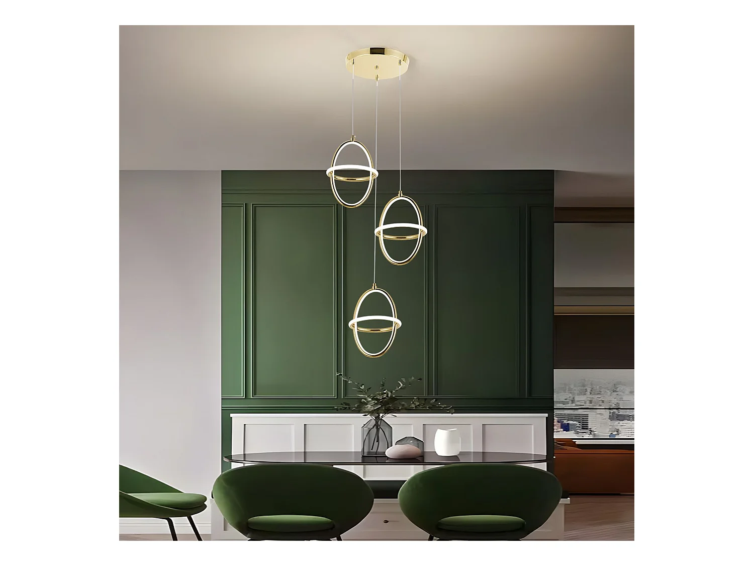 Hanglamp Led Toolight G064-3Cpr Gold