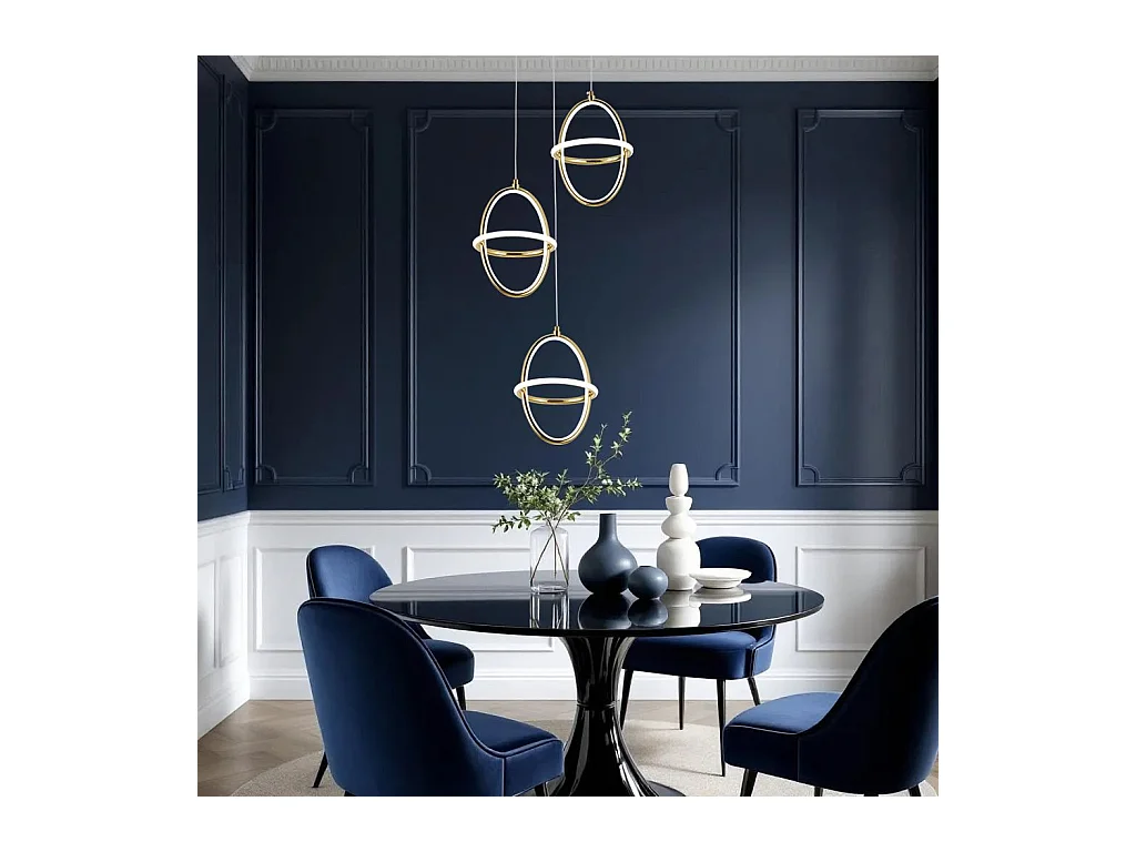 Hanglamp Led Toolight G064-3Cpr Gold