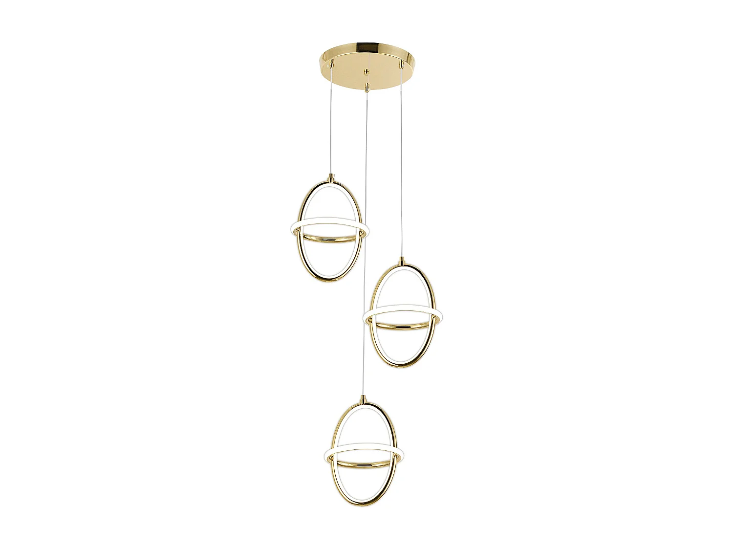 Candeeiro Suspenso Led Toolight G064-3Cpr Gold