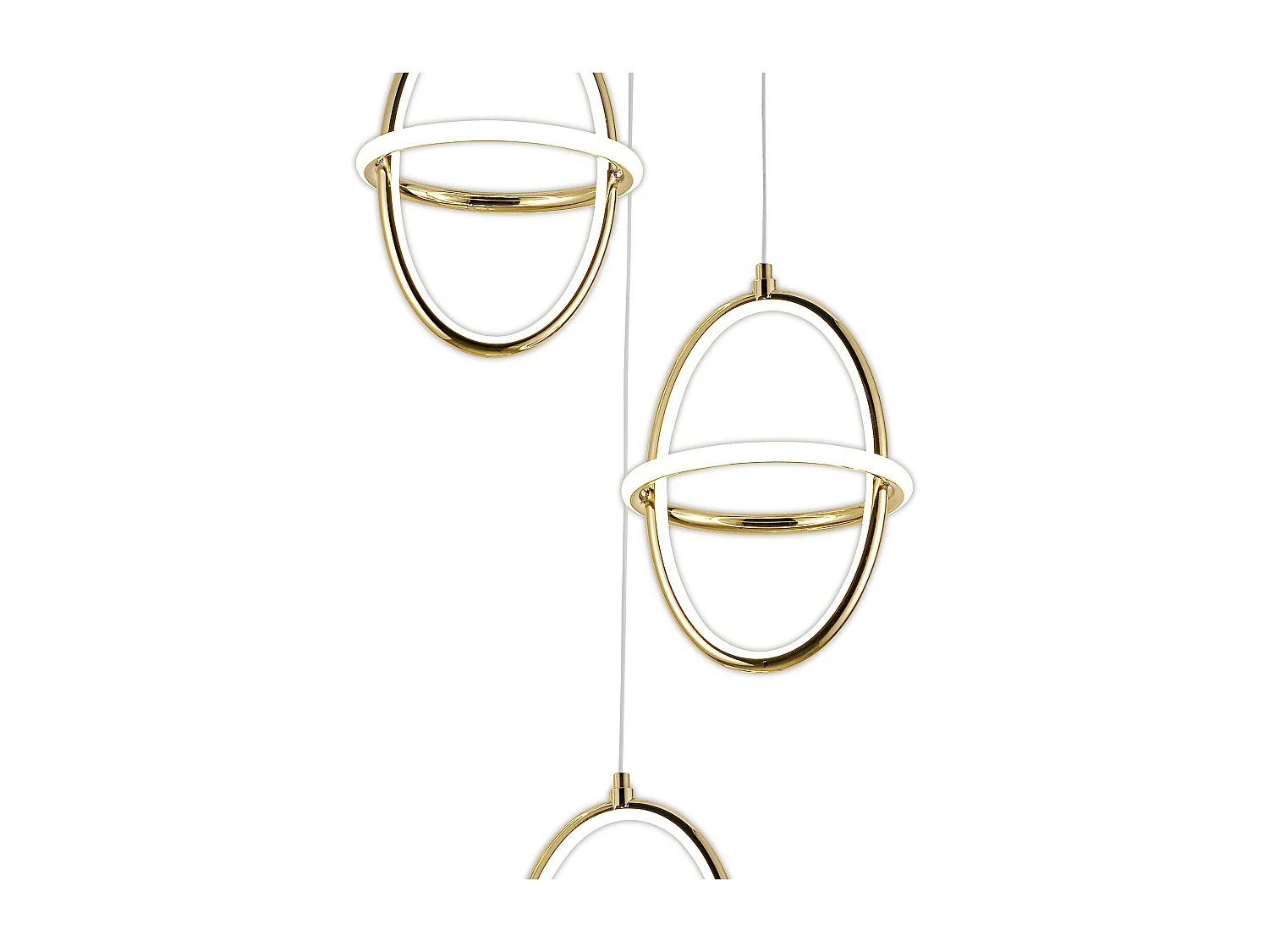 Candeeiro Suspenso Led Toolight G064-3Cpr Gold