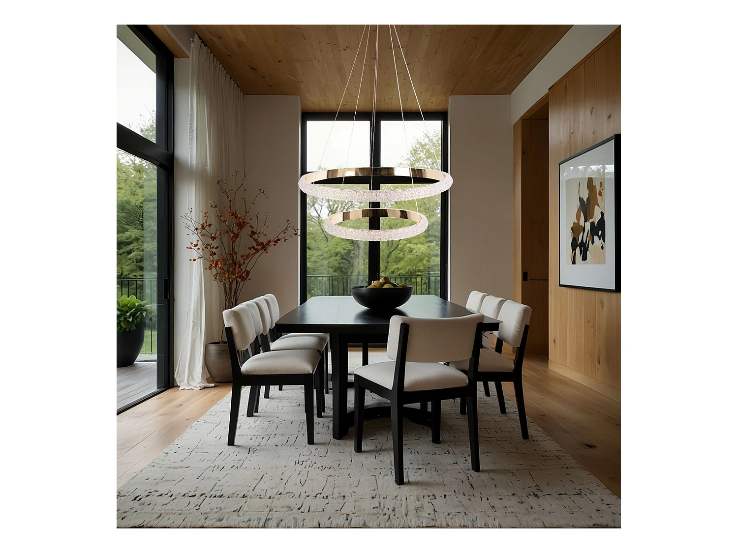 Lampe Suspendue Led Toolight G045-2Cp Gold