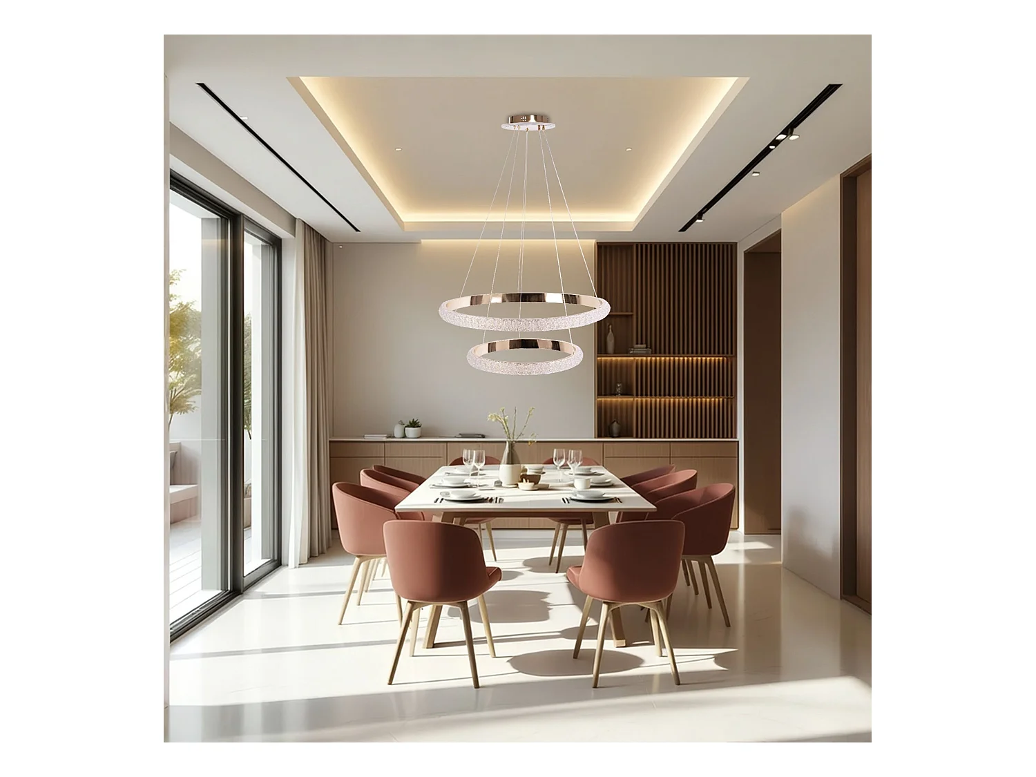 Lampe Suspendue Led Toolight G045-2Cp Gold