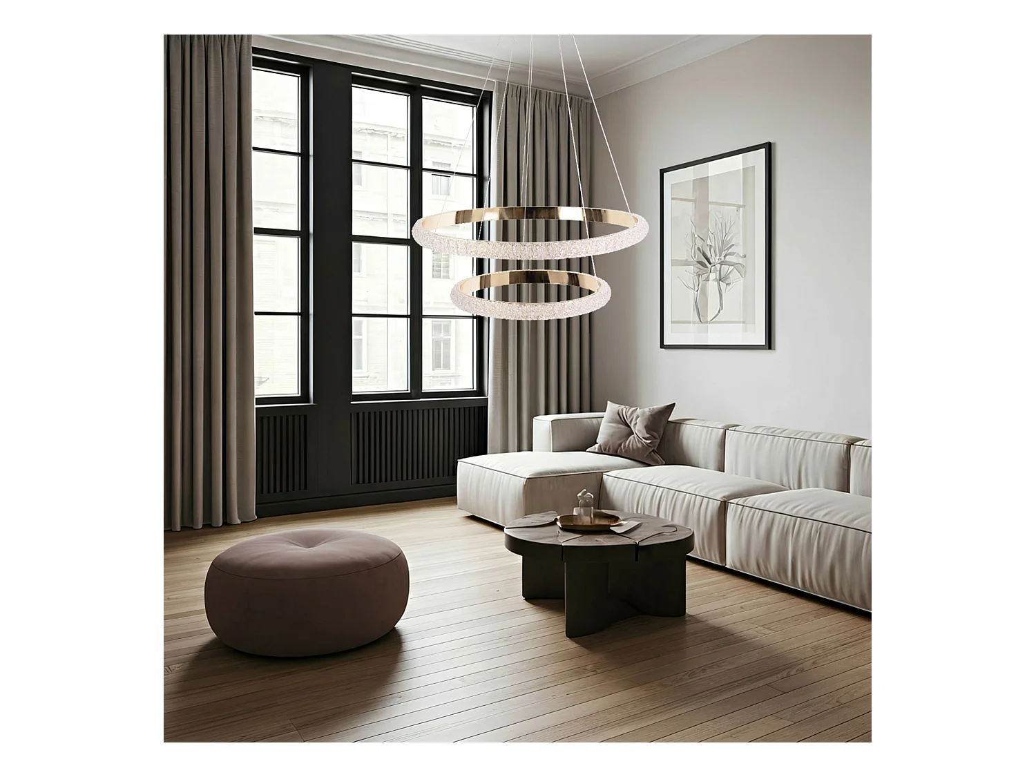 Lampe Suspendue Led Toolight G045-2Cp Gold