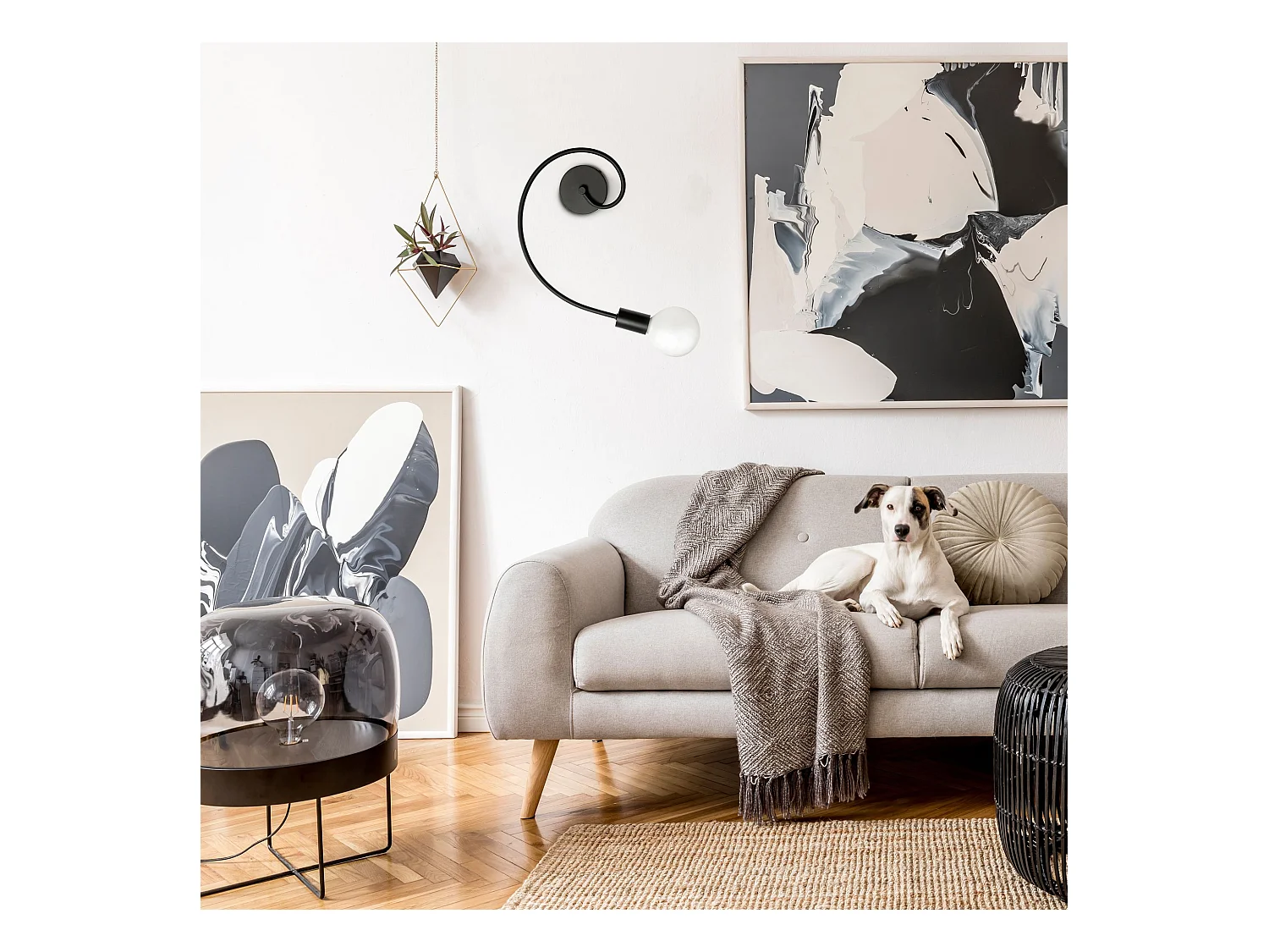 Hanglamp Toolight App743-1W Black