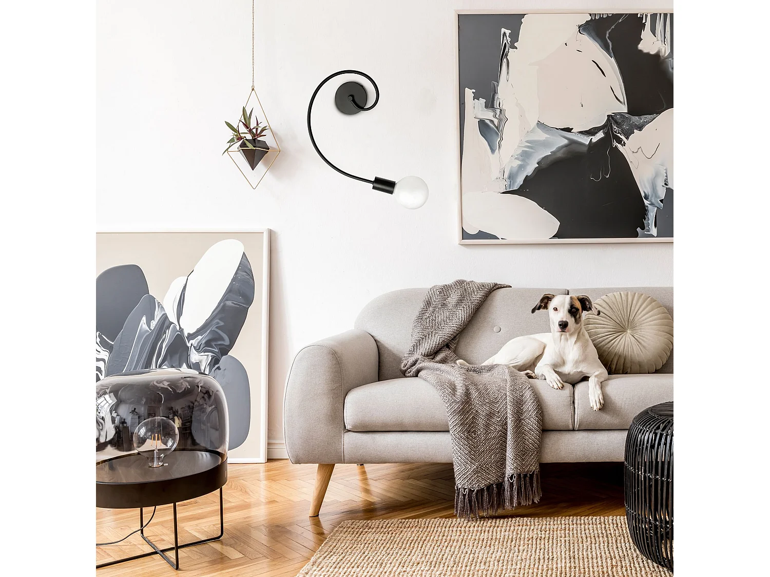 Lámpara Toolight App743-1W Black