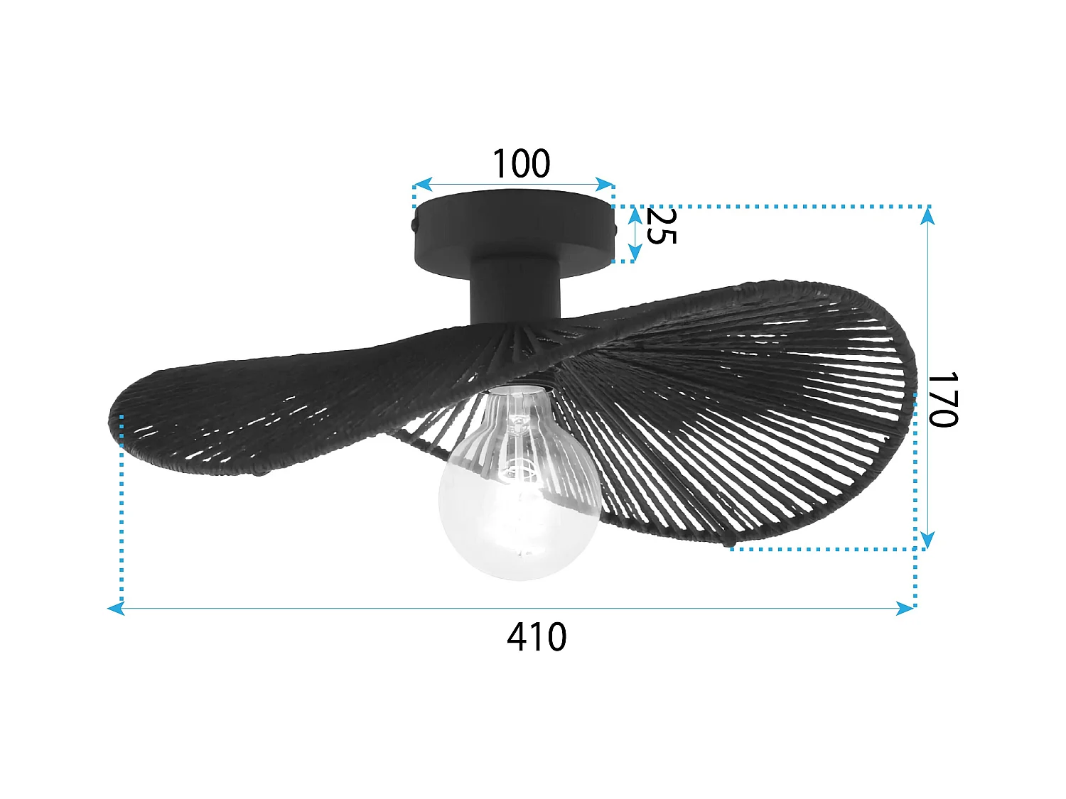 Lampe Toolight App1832-1C Black