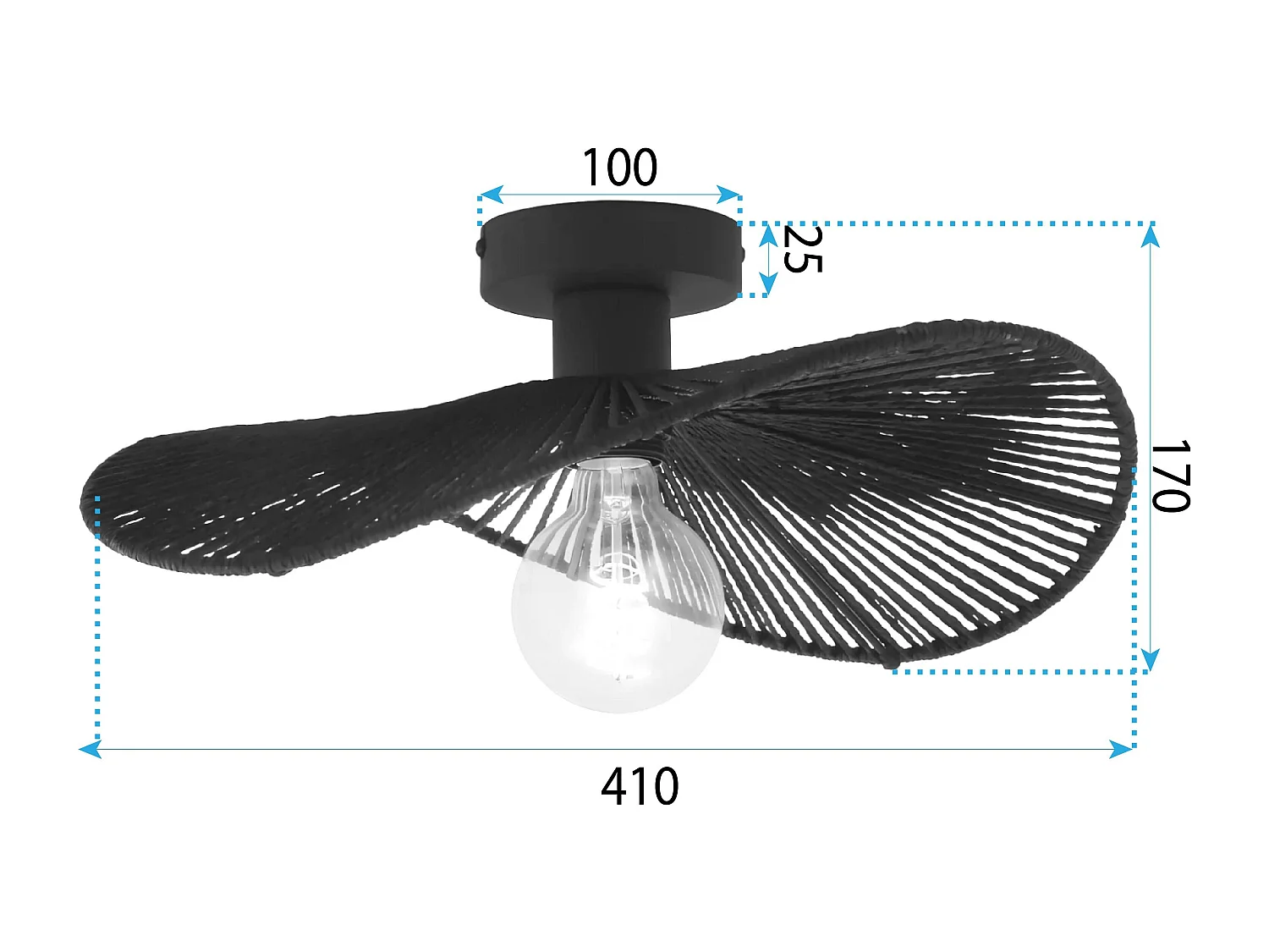 Lampe Toolight App1832-1C Black