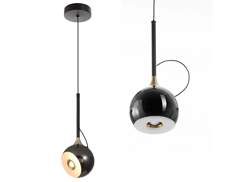 Lampe Suspendue Led Toolight G087-1Cp Black Chrome