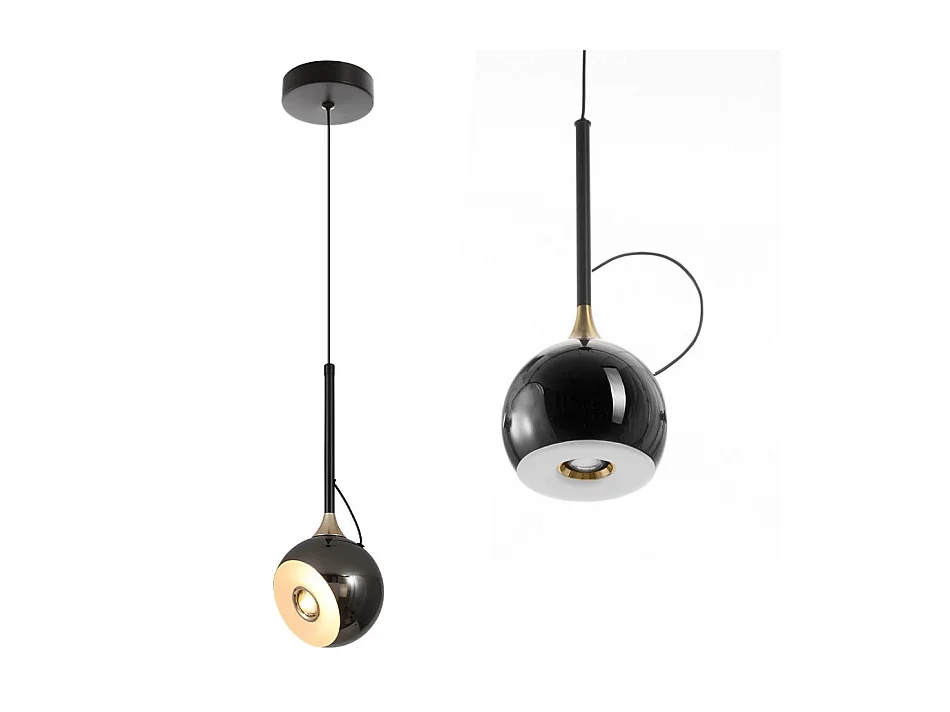 Lampe Suspendue Led Toolight G087-1Cp Black Chrome