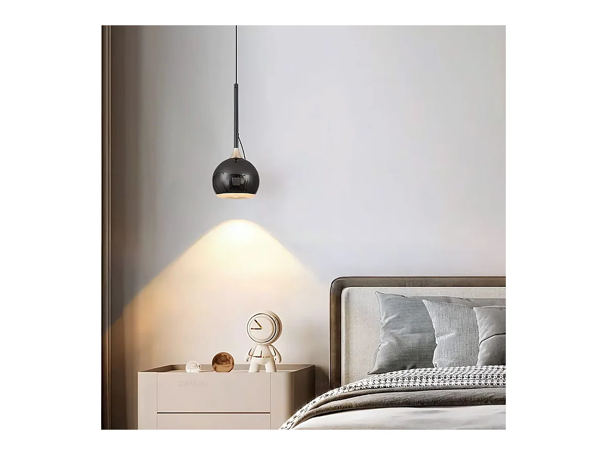 Lampe Suspendue Led Toolight G087-1Cp Black Chrome