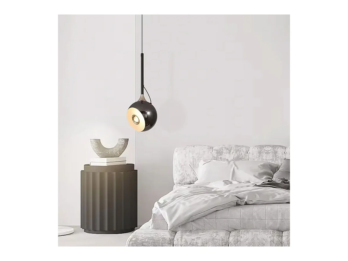 Lampe Suspendue Led Toolight G087-1Cp Black Chrome