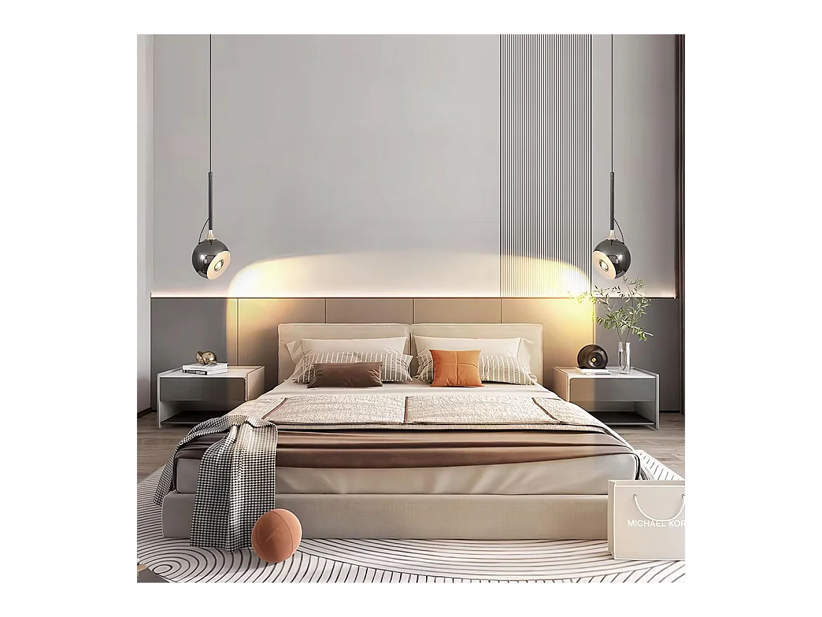 Lampe Suspendue Led Toolight G087-1Cp Black Chrome