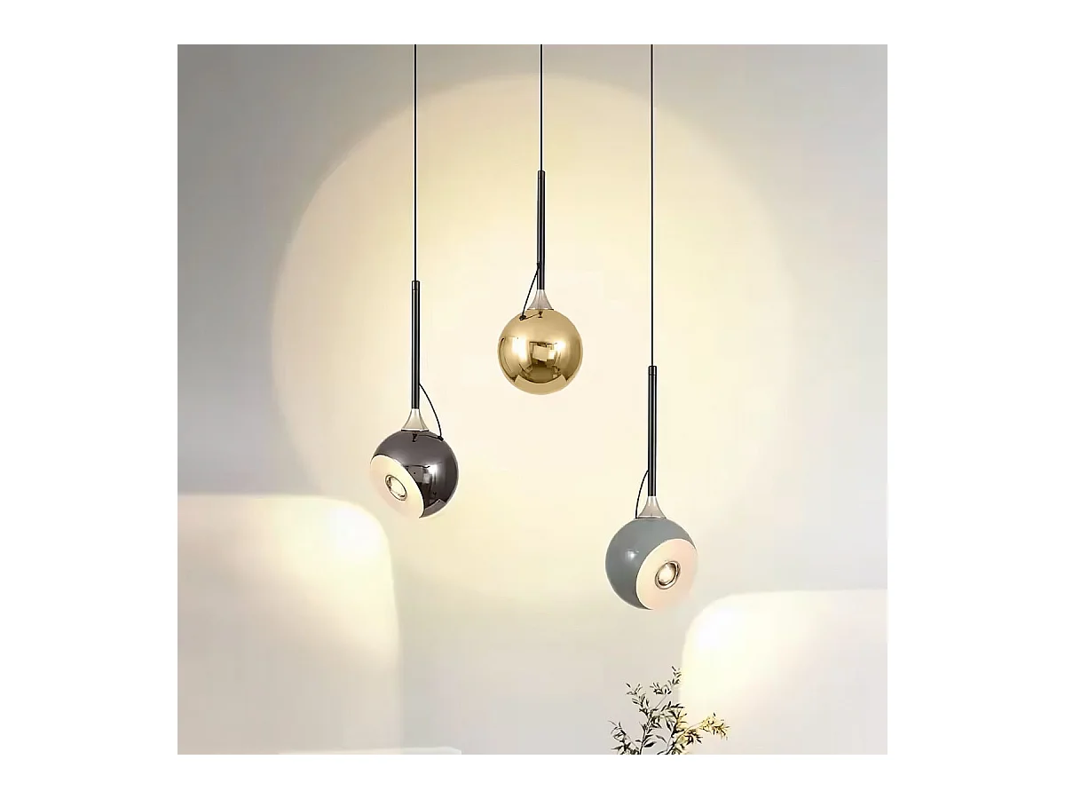 Lampe Suspendue Led Toolight G087-1Cp Black Chrome