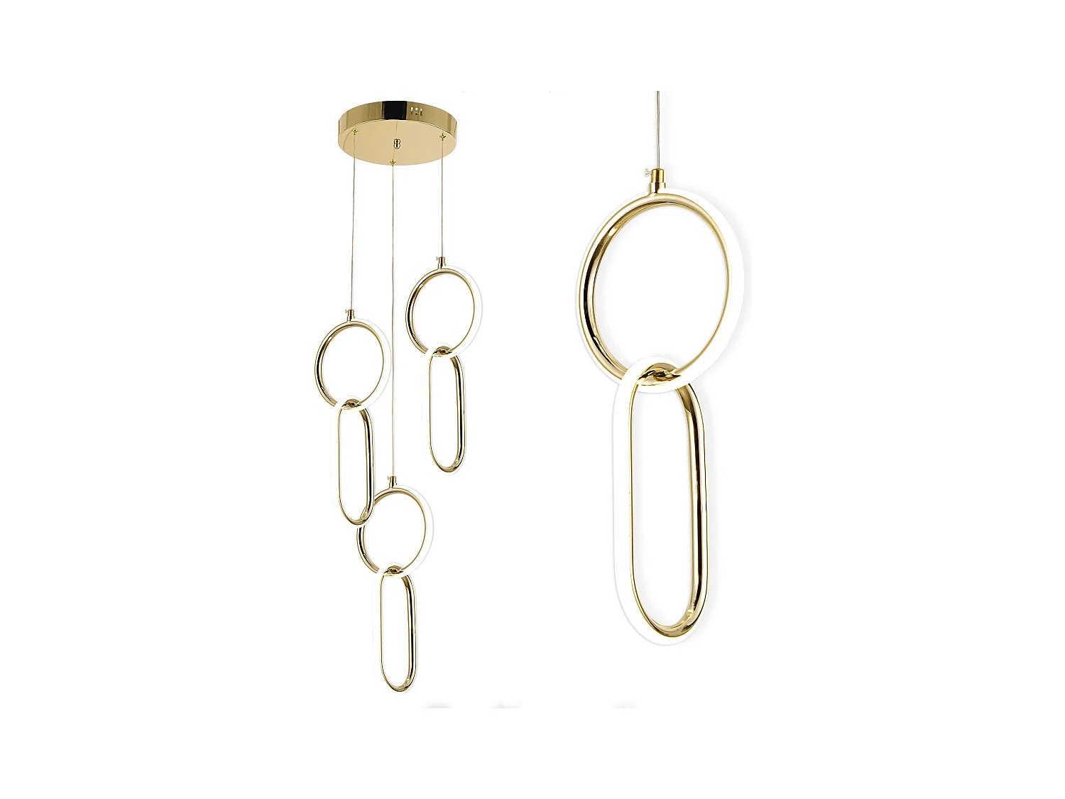 Lampe Suspendue Led Toolight G077-3Cpr Gold