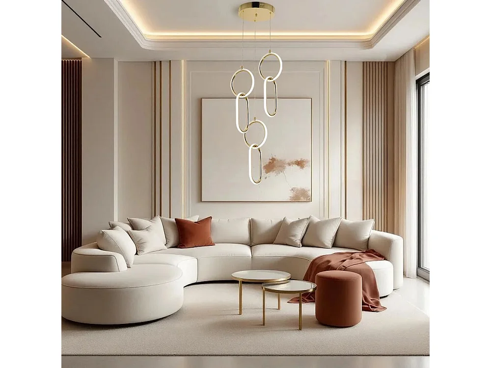 Lampe Suspendue Led Toolight G077-3Cpr Gold