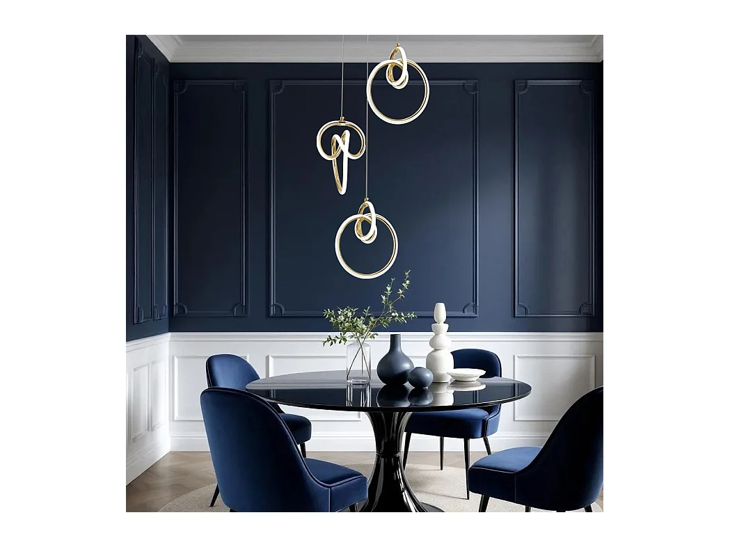 Lampe Suspendue Led Toolight G072-3Cpr Gold