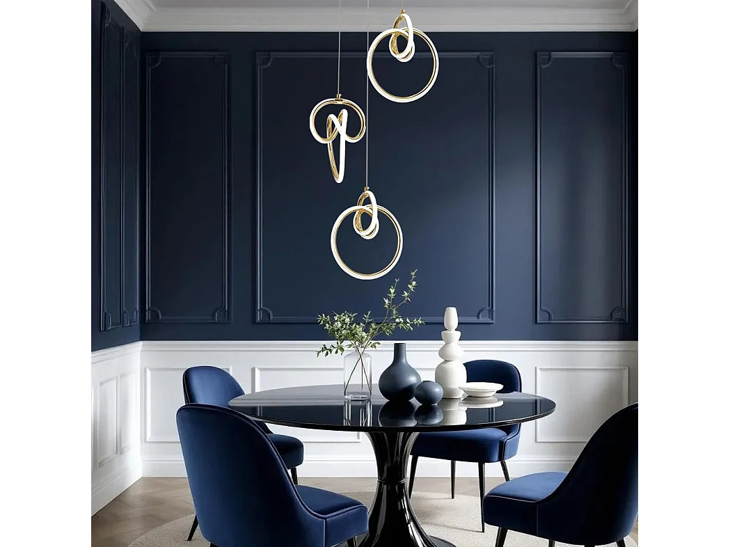 Lampe Suspendue Led Toolight G072-3Cpr Gold