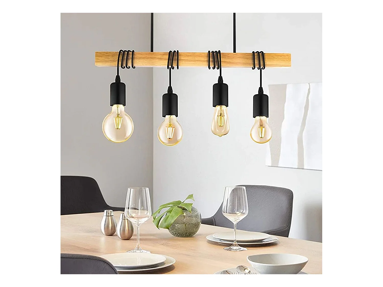 Hanglamp Toolight App974-4Cp Black