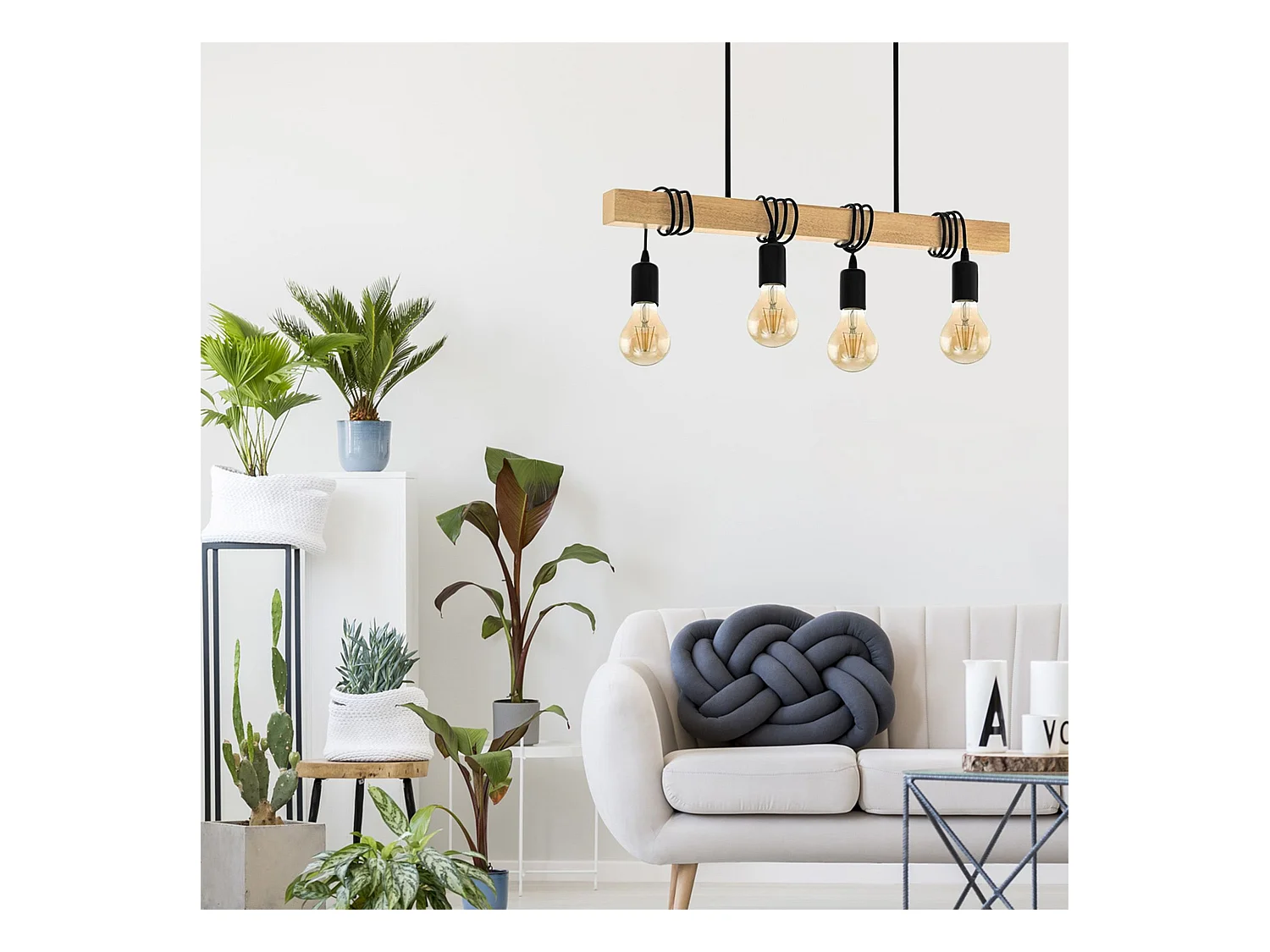 Hanglamp Toolight App974-4Cp Black