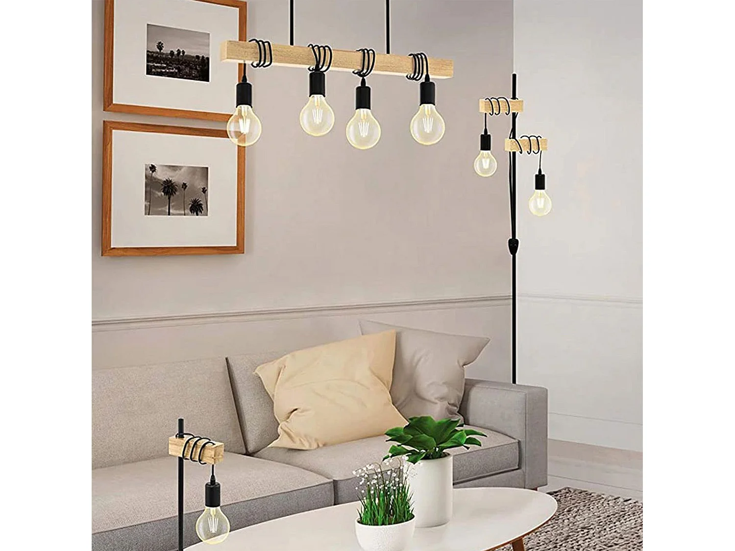 Lampe Suspendue Toolight App974-4Cp Black