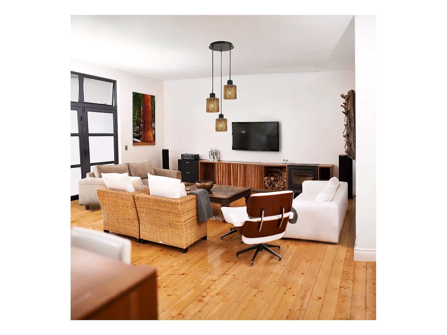 Lampe Suspendue Toolight App1820-3Cpr Black