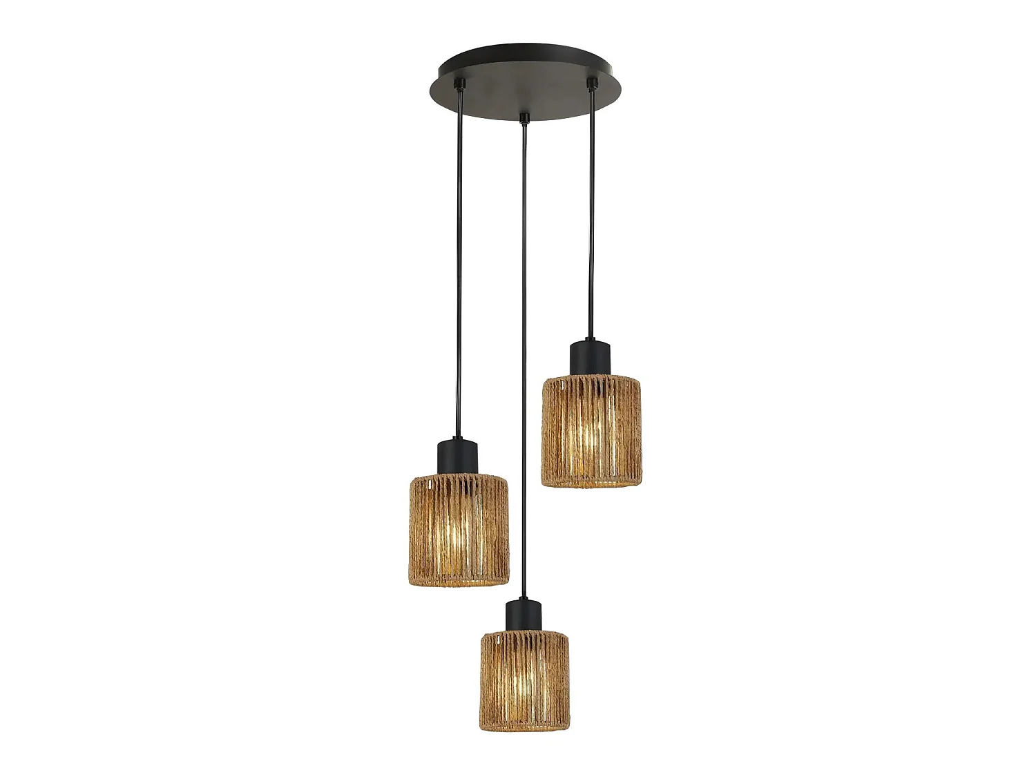 Candeeiro Suspenso Toolight App1820-3Cpr Black