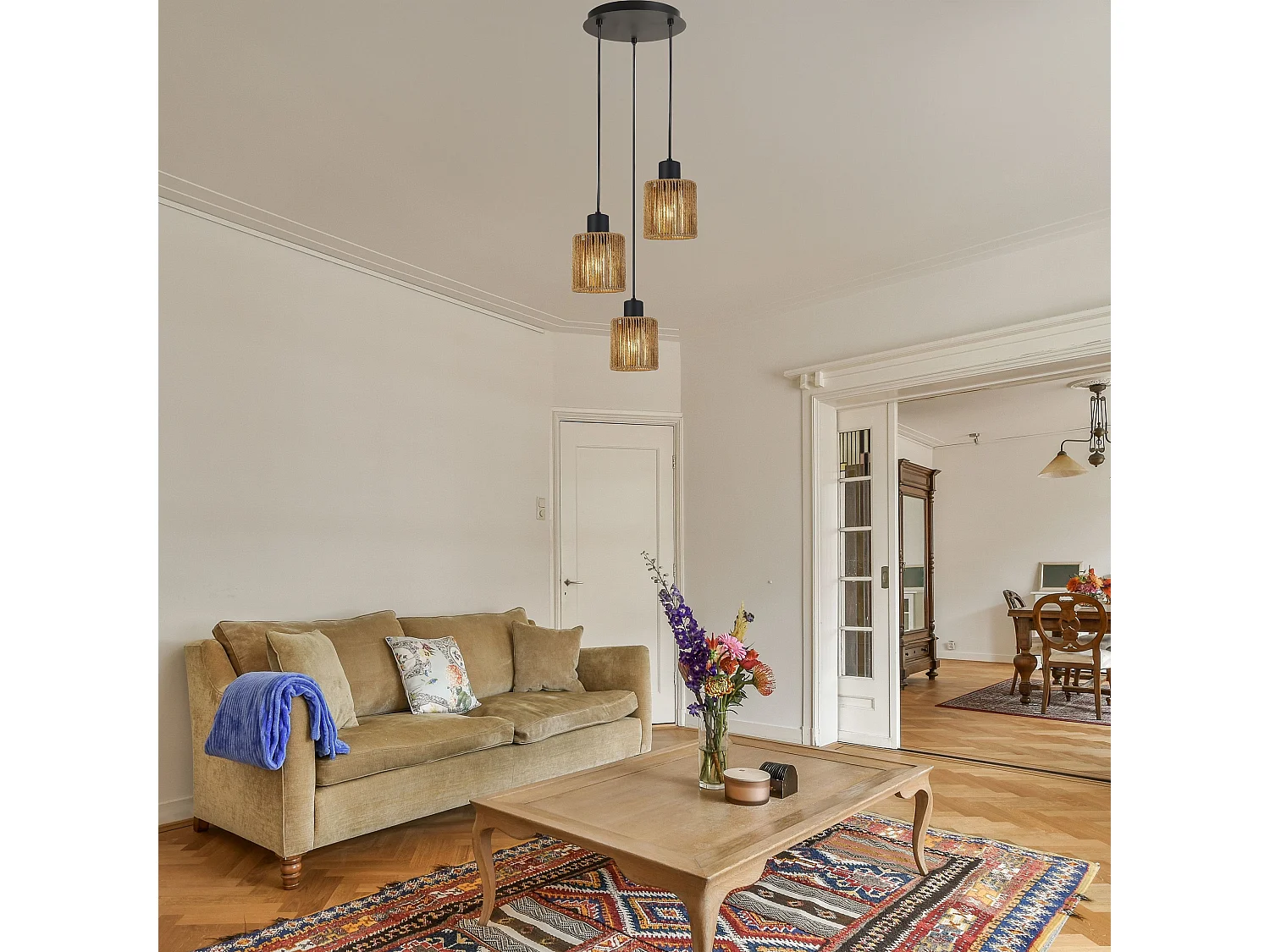 Candeeiro Suspenso Toolight App1820-3Cpr Black