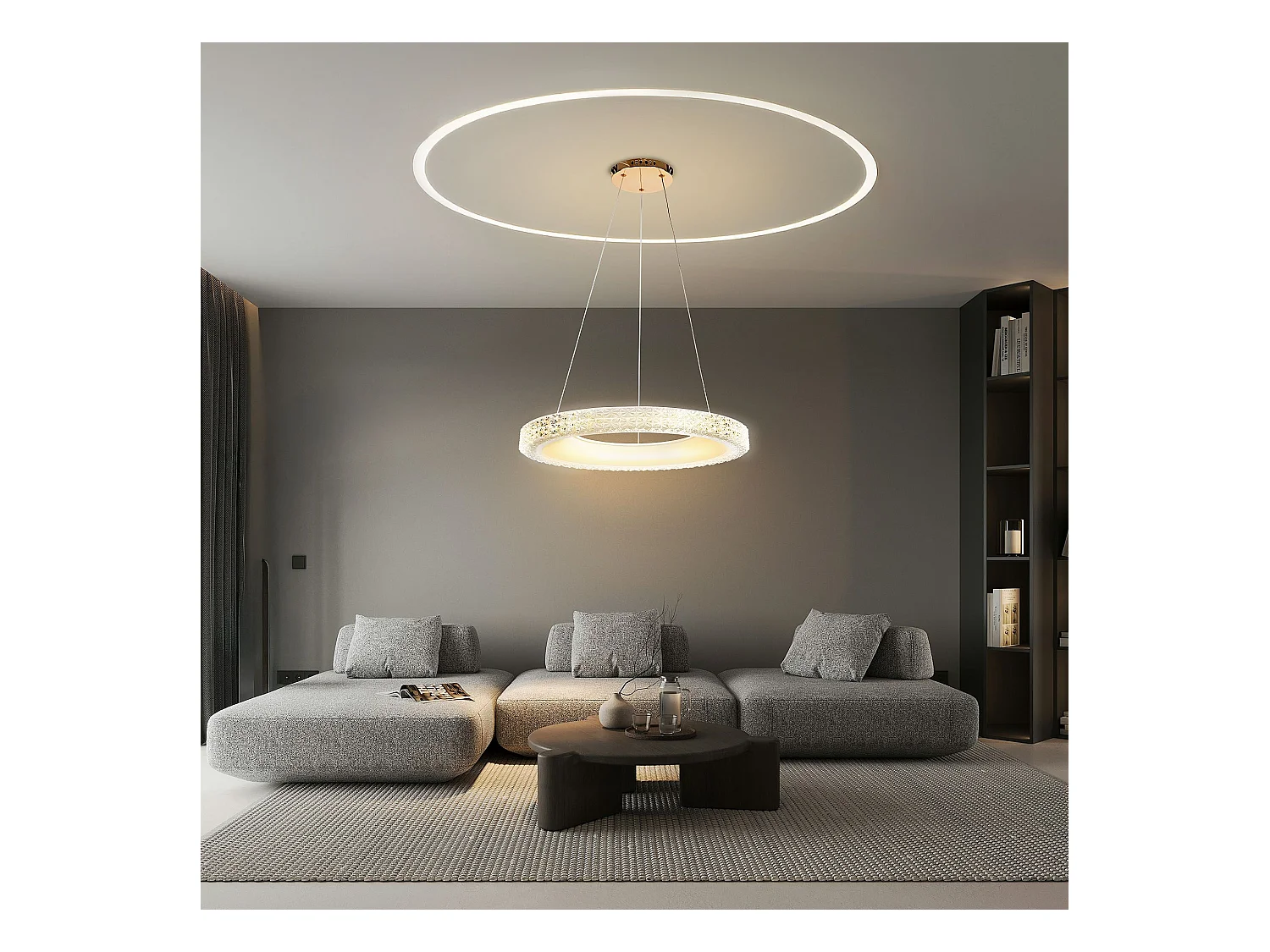 Hängelampe Led Toolight Ms002-Cp Rose Gold 60Cm